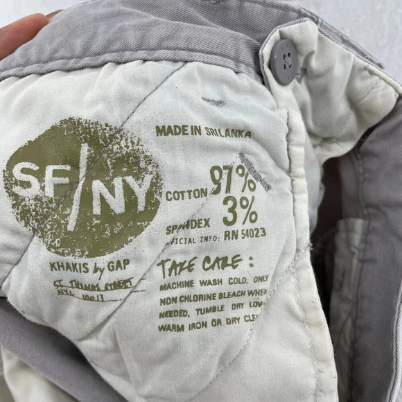 Gap Khakis Pants Women's 28 Beige Skinny Mini Stretch Cropped Jeggings Slim Fit - Picture 11 of 12